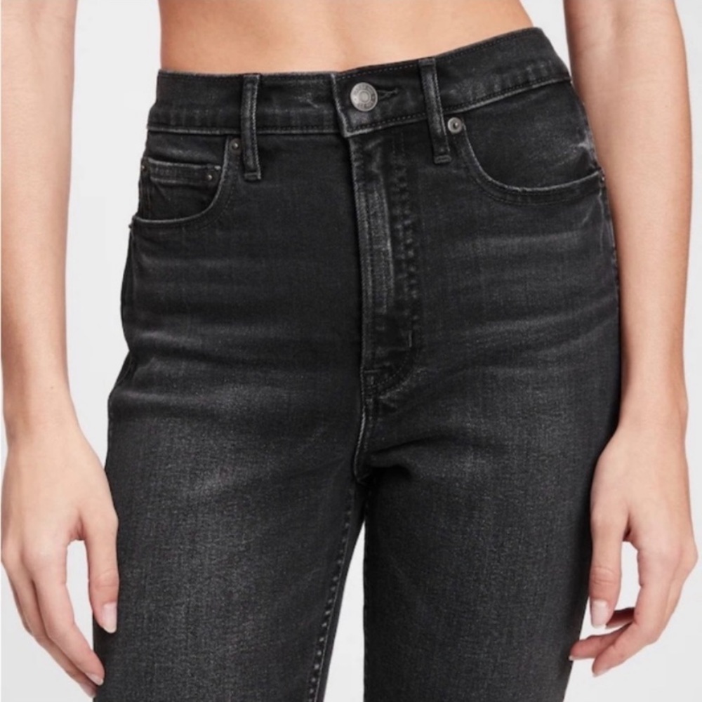 GAP VINTAGE SLIM HIGH RISE BLACK JEANS - Picture 2 of 12